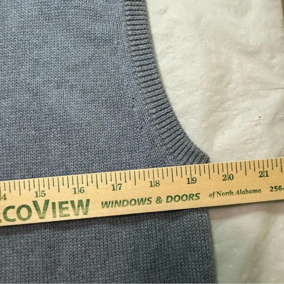 Weatherproof Vintage Light Blue Heather Sleeveless Vest - Picture 5 of 6